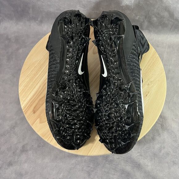 Nike Alpha Menace Elite 2 WD P FlyKnit Black Shoes BV3298-001 Mens 11.5 WIDE